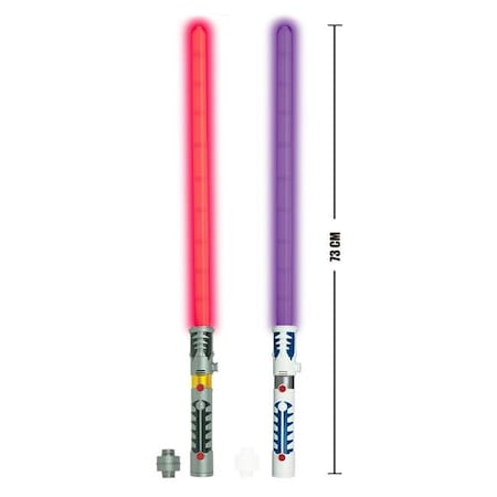 AZ Trading & Import PSSWLS 2 In 1 LED Light Up Swords Or Double Bladed Saber